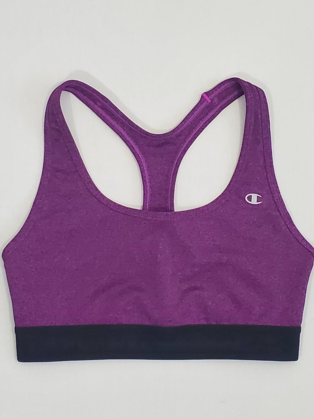 Champion Purple Heather Racerback Absolute Compression Sports Bra Size Medium